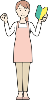 Apron housewife-coloring-274-whole body, dona de casa, mamãe, mulher, JPG, PNG and AI