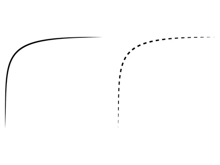 L字型の抽象的なコーナーフレームセット L字型の抽象的なコーナーフレームセット フレーム,コーナー,角,曲線,ライン,点線,破線,抽象的,アブストラクト,ミニマルのイラスト素材