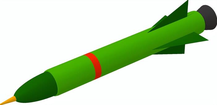 地対空ミサイル ミリタリー,ミサイル,地対空ミサイル,対空ミサイル,sam,武器,兵器,カーキ色,蛍光色,3dcgのイラスト素材