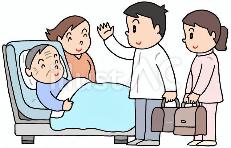 訪問診療 訪問診療,訪問医療,在宅医療のイラスト素材