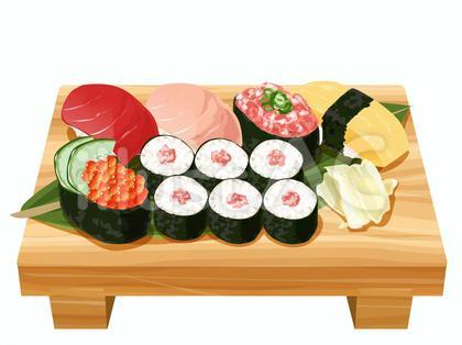海苔巻きと握り寿司の盛り合わせ