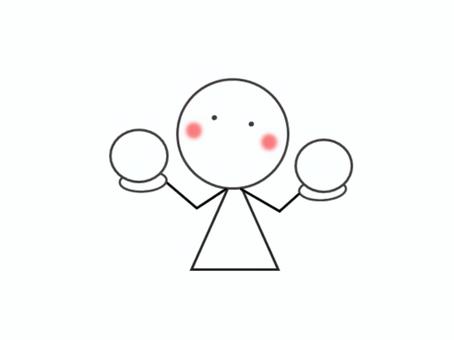 比較する棒人間パターンC-1 比較,棒人間,悩む,考える,比べる,選ぶ,選択肢,かわいい,両手,シンプルのイラスト素材