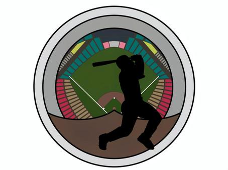 ベースボール ベースボール,野球,スポーツ,球技,開閉式ドーム,野球場,球場,グランド,スタンド,観客席のイラスト素材