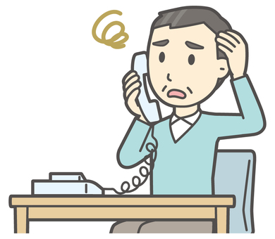 ニット中年男性-543-バスト  ニット中年男性-543-バスト 電話,困った,おじさん,男性,中年,お父さん,パパ,シニア,ミドルエイジ,人物のイラスト素材