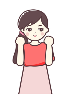 女性_主婦_グー 女性_主婦_グー 女性,女,女の子のイラスト素材