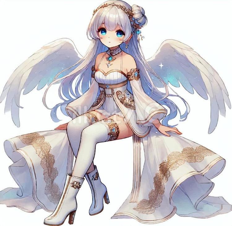 異世界の天使さま 美しい,女性,天使のイラスト素材