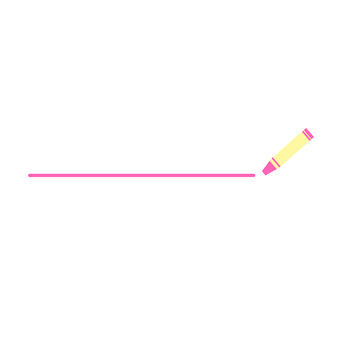 クレヨン罫線_ピンク クレヨン,罫線,ライン,飾り,強調,お絵かき,絵,落書き,ピンクのイラスト素材