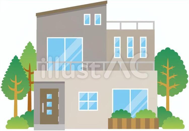 家 家,建物,新築のイラスト素材