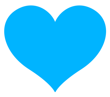 ハート・水色 ハート,気持ち,感情,バレンタイン,2月,漫符,符号,こころ,心,愛のイラスト素材