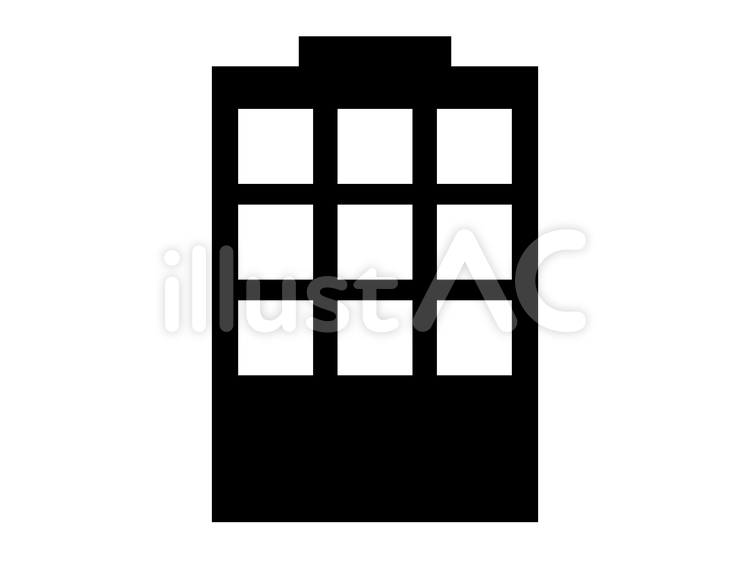 ビル シルエット アイコン 屋上イラスト No 無料イラストなら イラストac