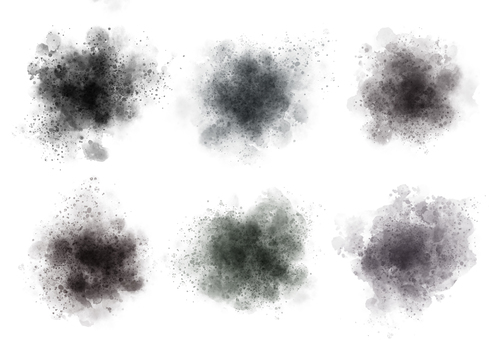 水彩　はね　黒 水彩,テクスチャ,ハネ,墨,黒,灰,ブラック,飛沫,くすみ,飾りのイラスト素材