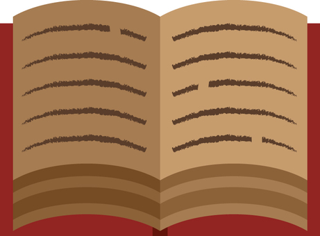 開いている本のイラスト 本,書籍,開いた本,本屋さん,シンプルな本,図書館,文章,イラストのイラスト素材