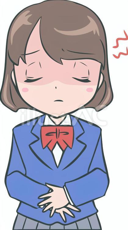 腹痛(女子生徒)