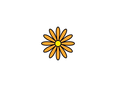 花 オレンジ