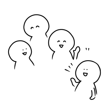 Illustration, group, friend, confluence, 