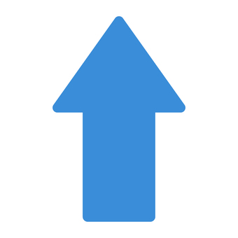 青い矢印マーク上 青,矢印,上矢印,アロー,アップ,アイコン,シンプル,ベクター,方向,指示のイラスト素材