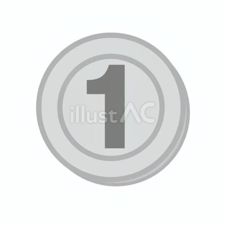 お金（1円） かね,お金,硬貨のイラスト素材