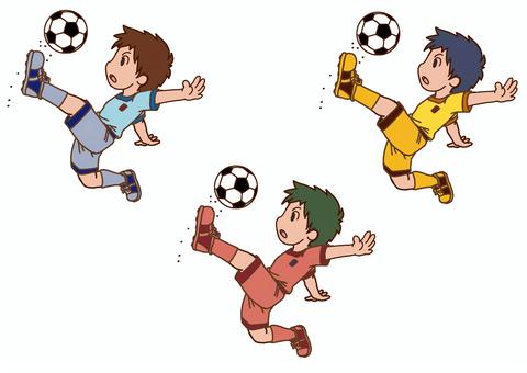 Illustration, football, ball, man, 