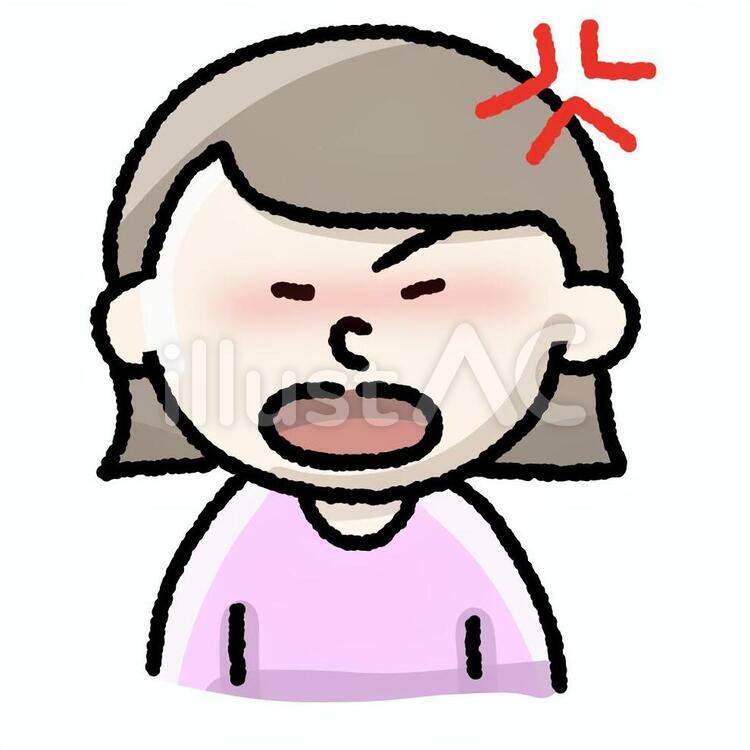 激怒する女性 激怒,怒る,挿絵のイラスト素材