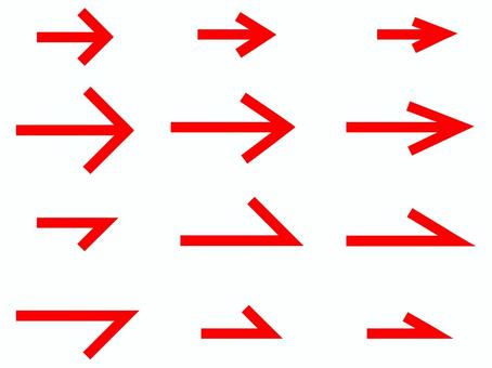 red arrow set, JPG, PNG and AI red arrow set, strzałka, zestaw, materiał, JPG, PNG and AI