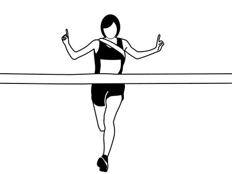 駅伝＆マラソン 駅伝,マラソン,持久走,スポーツ,運動,陸上競技,ランニング,走る,完走,ゴールのイラスト素材