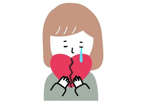 泣く/悲しい/涙/女性/上半身/かわいい 泣く,悲しい,辛い,失恋,お姉さん,涙,泣き顔,失敗,大人,若いのイラスト素材