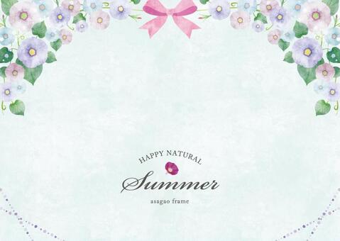 Summer background frame 075 morning glory watercolor, JPG, PNG and AI Summer background frame 075 morning glory watercolor, morning glory, summer, flower, JPG, PNG and AI