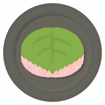 桜餅・お花見・ひなまつり、春の和菓子 桜餅,春,さくらもち,ひなまつり,ひな祭り,桃の節句,お花見,花見,和菓子,3月のイラスト素材