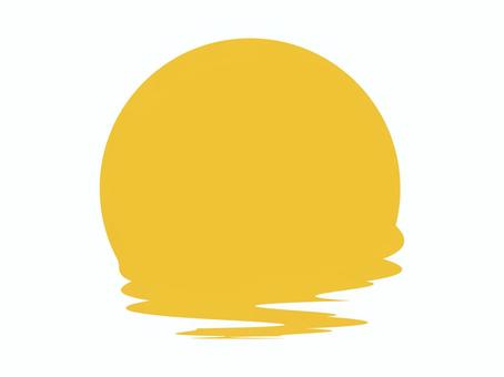 水面に浮かぶ満月 満月,月,夜空,揺らぎ,浮かぶのイラスト素材