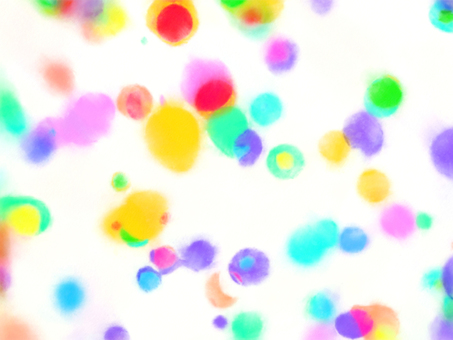 カラーインクの滲み 4000px ドット,点,カラフル,カラーインク,インキ,滲み,にじみ,滴り,水滴,ランダムのイラスト素材