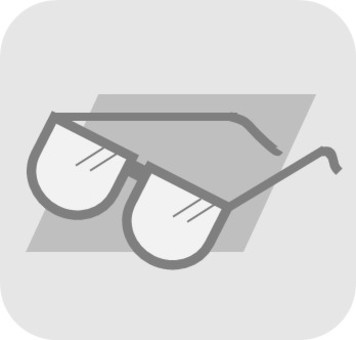 めがね_01_半円 モノクロ,シンプル,日常,めがね,半円のイラスト素材