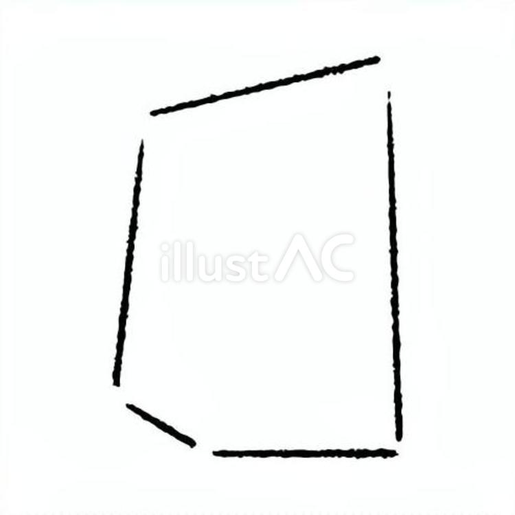手描きのカクカクの吹き出し46 吹き出し,フレーム,見出しのイラスト素材