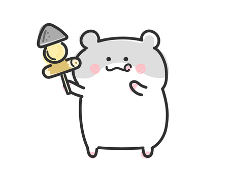 おでんを持つハムスターのイラスト おでんを持つハムスターのイラスト おでん,ハムスター,かわいい,イラスト,食べ物,冬,あったかい,動物,ゆるい,キャラクターのイラスト素材