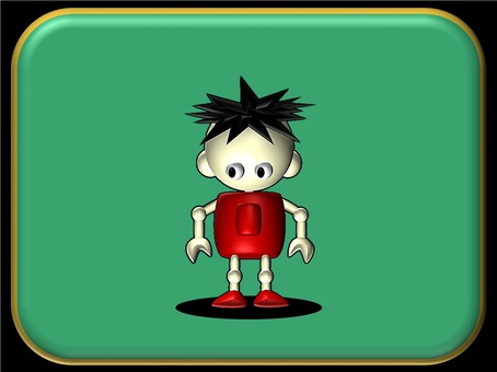 パペット　男の子　544 パペット,男の子,メルヘン,ファンタジー,キャラクターのイラスト素材