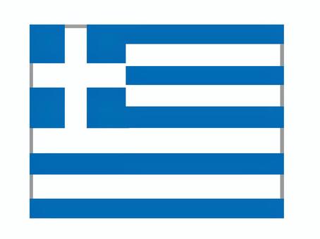 ギリシャ共和国 ギリシャ共和国,国旗,掲揚,軍旗,弔旗,イラストのイラスト素材