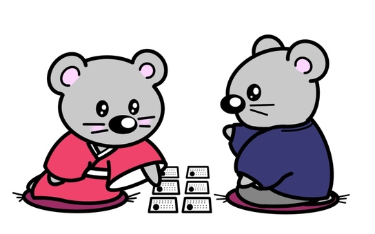 Illustration, JPG and PNG Illustration, karuta, एक चूहा, कविता कार्ड खेल, JPG and PNG