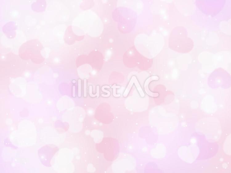 ふんわりピンクのハートの背景 ハート,バレンタイン,愛のイラスト素材