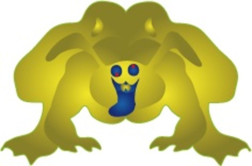 Frog rabbit, fantasy, monster, game, JPG and PNG