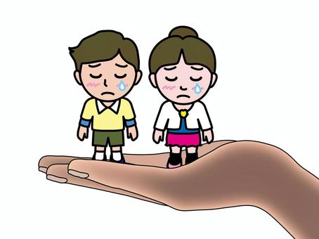 児童の人権問題_CS3 児童,自由,保護,虐待,教育,福祉,男児,女児,平等,同権のイラスト素材