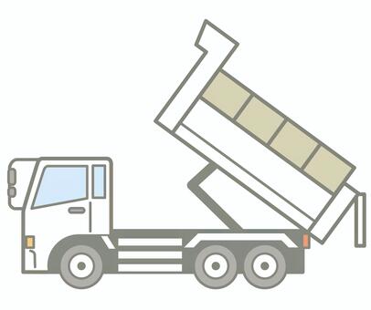 働く車　ダンプカー 働く車,トラック,ダンプ,土砂,砂利,砕石,運搬,運送,ダンプカー,ダンプアップのイラスト素材