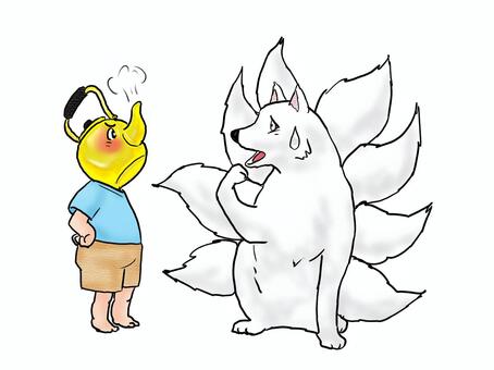 白狐 手描きイラスト｜無料イラスト・フリー素材なら「イラストAC」
