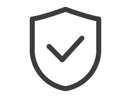 セキュリティOK（線・黒） セキュリティ,アイコン,保護,安全,シールド,プロテクト,インターネット,ネットワーク,サイバー,クラウドのイラスト素材