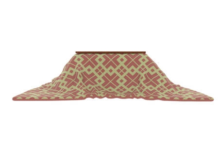 こたつ こたつ,家電製品,電化製品,布団,日本,和,3d,cg,電気こたつ,暖房のイラスト素材