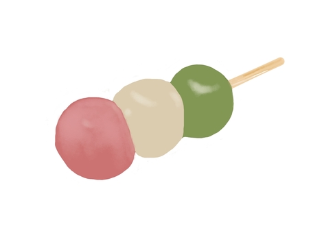 1 three-colored dango, three color dumplings, food, japanese confectionery, JPG and PNG