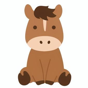 かわいい馬のイラスト