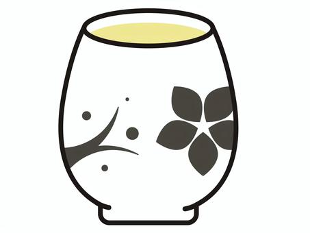 黒茶碗蒸しイラスト素材 茶碗蒸し,和食,料理,食べ物,器,食器,和風,家庭料理,惣菜,食材のイラスト素材