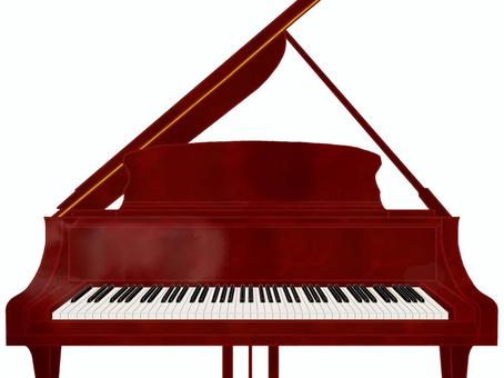 グランドピアノのイラスト正面ワインカラー グランドピアノ,ピアノ,楽器,弦楽器,音楽,正面,真正面,鍵盤,白鍵,黒鍵のイラスト素材