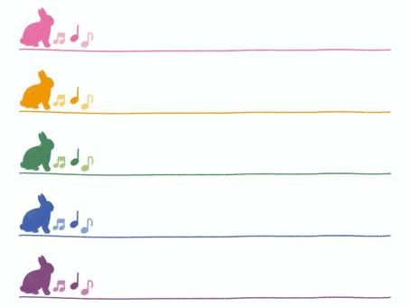 Simple rabbit crayon line set, JPG và PNG Simple rabbit crayon line set, thỏ, chú ý, viết chì màu, JPG và PNG
