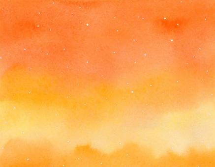 orange watercolor background material, , JPG