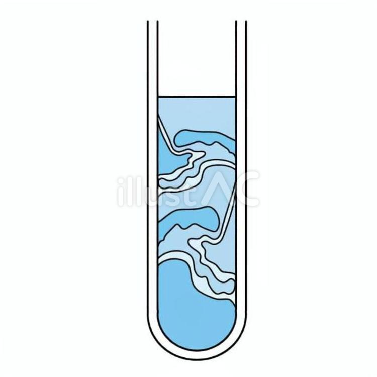 凍り始める 試験管,水,液体のイラスト素材